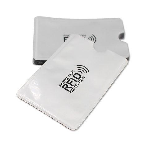 Tarjetero para tarjetas bancarias, funda gruesa de aluminio para tarjetas de identificación, protección Rfid, lector de bloqueo de Anti Rfid, 3 uds. ► Foto 1/5