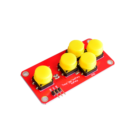 Módulo de cinco teclas de simulación de teclado, Botón analógico para placa de expansión de Sensor arduino ► Foto 1/3
