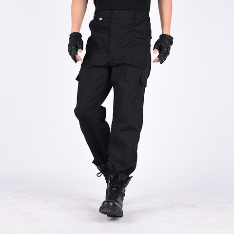 Pantalones tácticos militares para Hombre, Pantalones de trabajo de alta calidad, SWAT Airsoft, pantalón de combate negro ► Foto 1/6