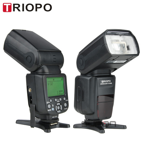 TRIOPO-Flash TR-988 profesional para cámara Canon, Nikon, Digital, SLR, Speedlite, TTL, sincronización de alta velocidad, superventas ► Foto 1/6