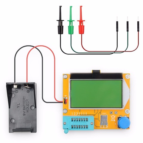 Comprobador de transistores LCR-T4 Digital, probador de resistencias, multímetro de inductancia de diodo con gancho de prueba ► Foto 1/6