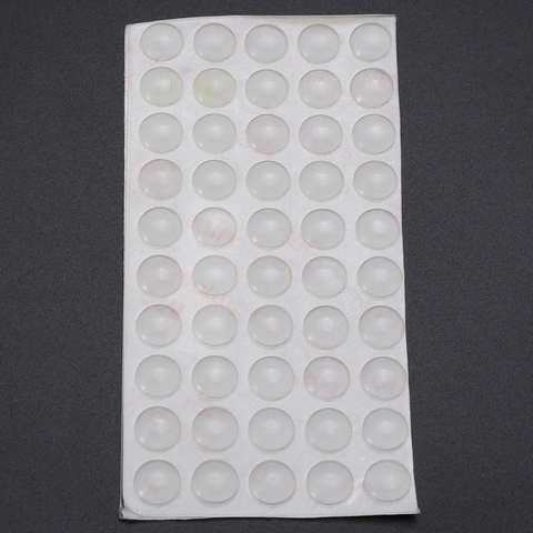 50 piezas auto adhesivo pies de goma de silicona transparente Puerta de armario cerca de parachoques para cojín del gabinete del cajón ► Foto 1/5
