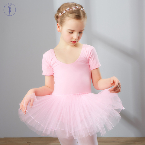 Bailarina Peinado de algodón vestido de Ballet Tutu para niñas niños de  alta calidad de manga corta de tul baile gimnasia leotardo trajes de ballet  - Historial de precios y revisión |