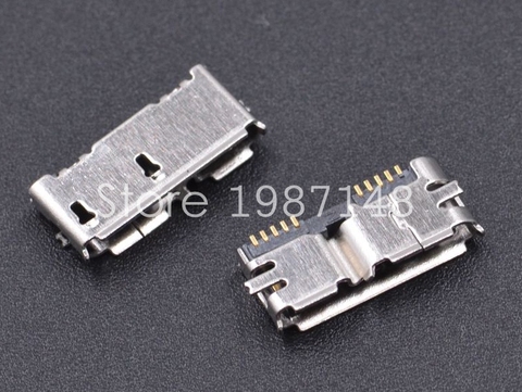 Conector Micro USB 3,0 B tipo SMT hembra SMD2, 10 pines, interfaz de datos para discos duros móviles, 2 uds. ► Foto 1/1