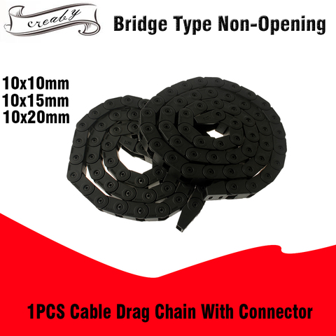 10x10mm 10x15mm 10x20mm Cadena de arrastre del Cable portador para CNC maquina enrutadora 3D impresora L1000mm ► Foto 1/6