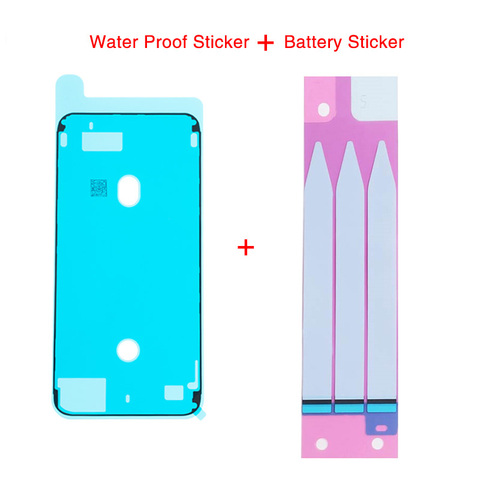 1set pegatina adhesiva impermeable para iPhone 6 6S 7 7 Plus X XR XS Max LCD pantalla marco bisel cinta de sellado pegamento + batería de la etiqueta engomada ► Foto 1/6
