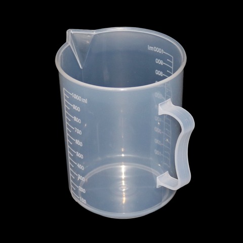Taza medidora de plástico transparente para laboratorio de cocina, herramienta para recipiente volumétrico, 1 ud, 250/500/1000/2000ml ► Foto 1/6