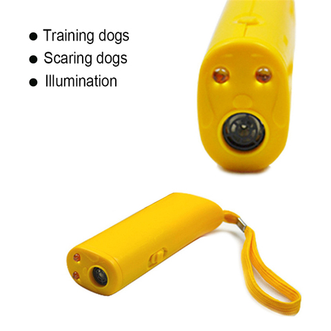 Dispositivo de entrenamiento para perros con ultrasonido, dispositivo de Control de repelente, 3 en 1, dispositivo de entrenamiento para perros luz ► Foto 1/6