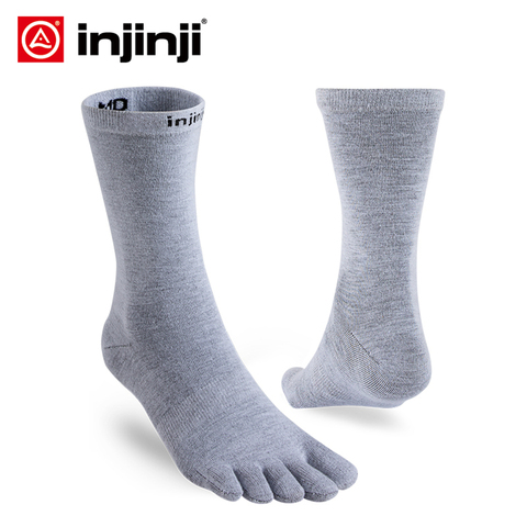 INJINJI-calcetines finos invisibles de cinco dedos para hombre y mujer, calcetines transpirables, antideslizantes, para Yoga, informal, juvenil ► Foto 1/6