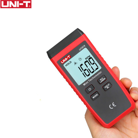 UNI-T UT373 Mini tacómetro láser Digital sin contacto tacómetro RPM rango 10-99999 RPM tacómetro odómetro Km/ h de fondo ► Foto 1/5