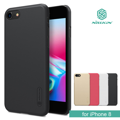 Nillkin-funda rígida de PC para iPhone 8, Protector de pantalla Super esmerilado, 4,7 