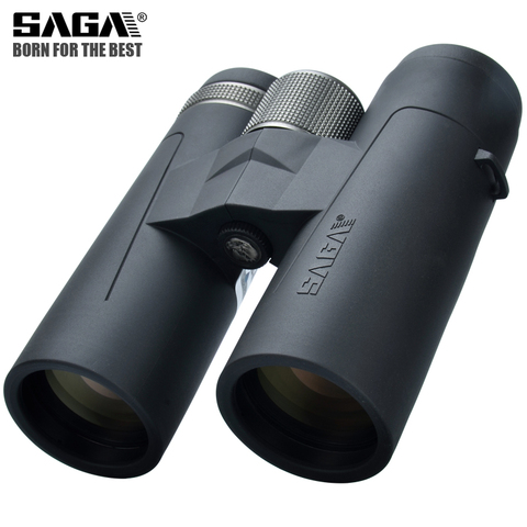 Saga-prismáticos de alta definición lente ED 8X42 10X42, para acampar, con visión de caza, binoculares profesionales Hd ► Foto 1/6