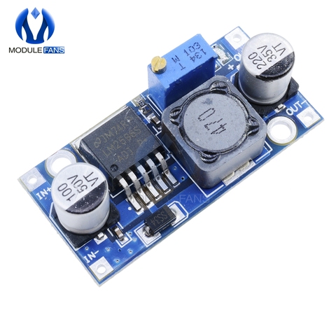 DC-DC convertidor Buck de reducción para LM2596 3,2 V-40 V a 1,25 V-35 V ajustable Voltaje de potencia regulador ► Foto 1/6