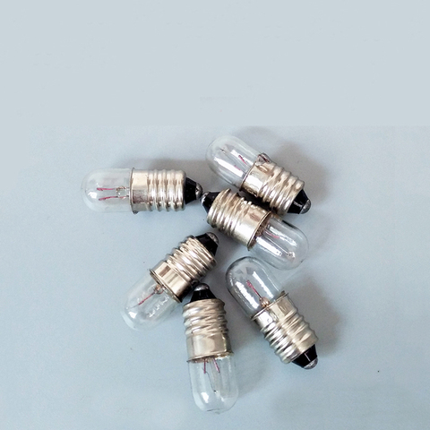 Instrumento para tornillos de 6,3 V, 12V, 24V, 30V, 36V, 2W, 3W, 5W, 0.15A, indicador de señal, bombilla pequeña, botón E10, lámpara de luz ► Foto 1/4