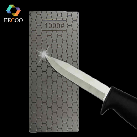 EECOO profesional 400 o 1000 Thin Diamond afilar cuchillos de piedra diamante placa de piedra afilar cuchillo afilador amoladora herramientas para pulir ► Foto 1/6