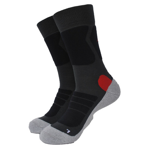 Coolmax-calcetines gruesos de Trekking para hombre y mujer, medias de Color gris, 1 par ► Foto 1/3