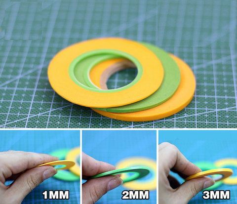 Modelo de cinta adhesiva especial Ultra fina (ancho 1mm/2mm/3mm) 18m/largo envío gratis ► Foto 1/5