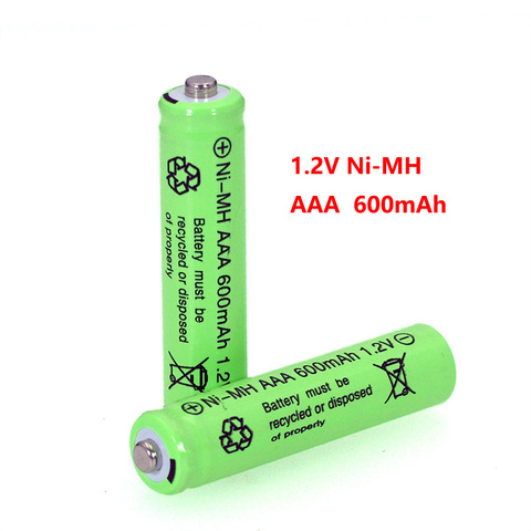 Batería recargable de 1,2 v NI-MH AAA para coche de Control remoto eléctrico, 600mAh, 1,2 V Ni-Mh aaa ► Foto 1/5
