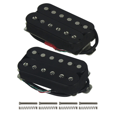 Nuevo juego de cuello puente Alnico V Alnico 5 guitarra Humbucker captación de bobina doble alta salida, cebra/Negro/blanco colores elegir ► Foto 1/6