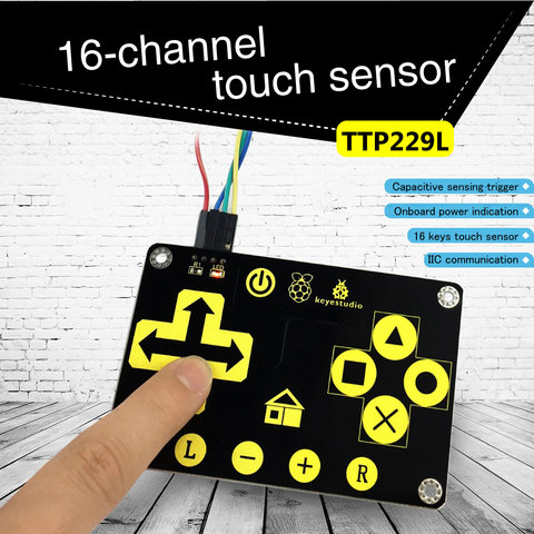 Keyestudio-Sensor táctil TTP229L, 16 teclas, para arduino Uno R3 ► Foto 1/6