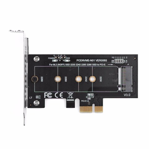 PICE a M2/M2 a pcie-adaptador NVMe SSD NGFF pci-m2 adaptador de tarjeta elevador compatible con PCI Express 2230-2280 tamaño M2 NVME ► Foto 1/5