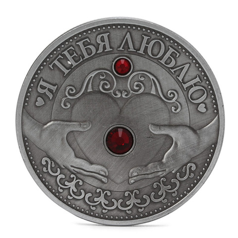 Souvenirs-colección de monedas conmemorativas del Día de la madre, corazón ruso, decoración del hogar para monedas ► Foto 1/6