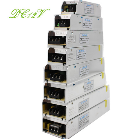 12 V 12 V 3A-30A transformador de potencia de conmutación Supply36W 60 W 120 W 150 W 200 W 250 W 360 W adaptador de Controlador LED para tira de luz LED ► Foto 1/5