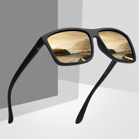 Gafas de sol Polaroid Unisex cuadrado Vintage gafas de sol marca famosa gafas de sol polarizadas retro femenino para hombres y mujeres ► Foto 1/6