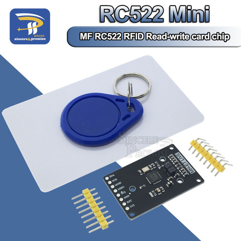 Módulo RFID RC522 mini Kits S50 13,56 Mhz 6cm con etiquetas SPI, escritura y lectura para arduino uno 2560 ► Foto 1/6