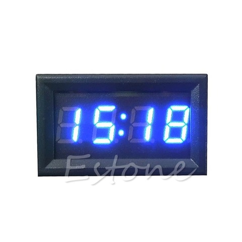 Reloj Digital para salpicadero de coche, accesorio para motocicleta, 12V/24V, pantalla LED, nuevo ► Foto 1/4