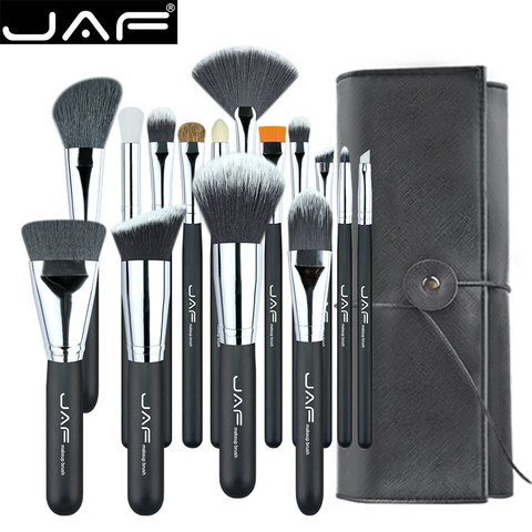 JAF-útiles para pinceles de maquillaje, juego de 15 piezas fácilmente transportable, kit cosmético de marca, J1531YC-B ► Foto 1/6
