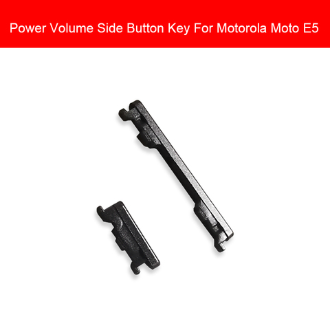 1 botón lateral de encendido de volumen para Motorola Moto E5 E (5th Gen) interruptor de volumen de encendido/apagado teclado lateral piezas de reparación de repuesto ► Foto 1/4