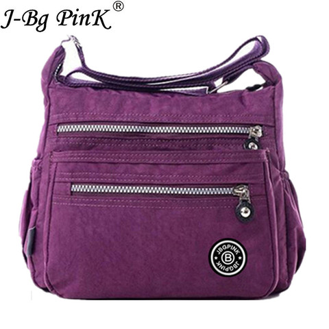 J-BG bolsas de mensajero rosa para mujer, bolsas de hombro de nailon, bolsos de mano de marca famosa, bolsos cruzados de diseñador, Bolsa para mujer, una Bolsa principal ► Foto 1/6