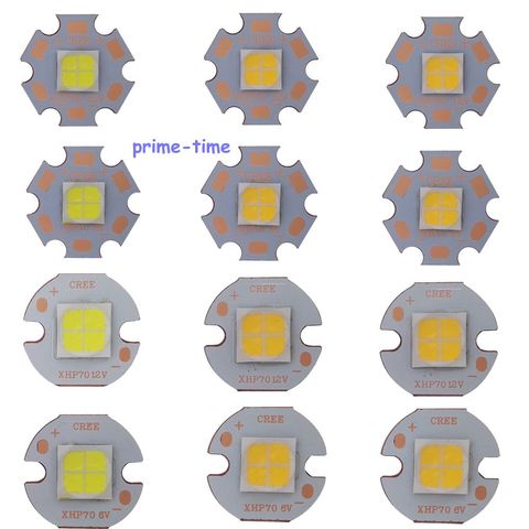 CREE XHP70 XHP 70 blanco cálido blanco alta potencia LED emisor 30W 6V o 12V diodo en 16mm 20mm de cobre PCB ► Foto 1/6