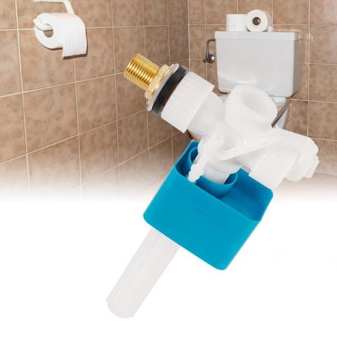 Pro-válvula de entrada lateral para cisterna, accesorio de baño para WC, 1/2 pulgadas, Reino Unido, vástago de latón, azul y blanco, gran oferta ► Foto 1/6