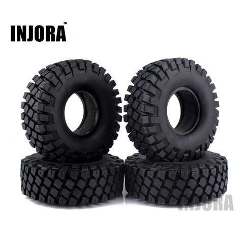 Neumáticos de goma con rocas de 114MM y 4 Uds. De 1,9 