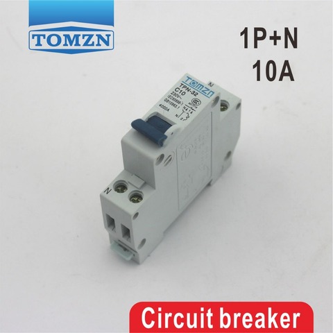 Interruptor de circuito compacto de 10A, Minidisyuntor MCB DPN 1P + N ► Foto 1/1