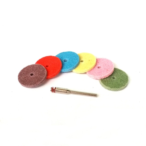 Mandril japonés de fibra de nailon, herramientas Dremel Rotay, punto abrasivo en forma de T, no tejido, 6 piezas + 3mm ► Foto 1/4