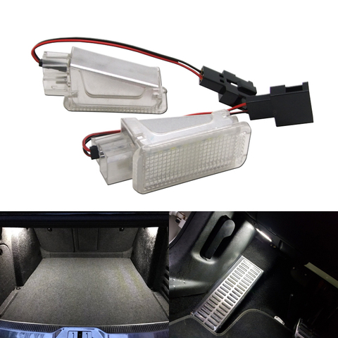 Luces LED de 12V para maletero de coche, sin errores, para Audi A3, Q5, A4, B6, B7, B8, A6, C6, Skoda, Octavia, VW, Golf4/5/6, Tiguan, 2 uds. ► Foto 1/5