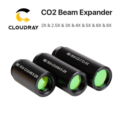 Cloudray-láser CO2 10600nm, expansión, haz de luz er 2X 2.5X 3X 4X, galvanómetro, lentes de marcado, óptica, expansión, haz de luz ► Foto 1/6