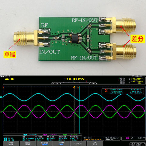 Balun-Convertidor de un extremo, 10M-3000MHZ, 3GHz, RF, diferencial, ETC1-1, ADF4350 ► Foto 1/5