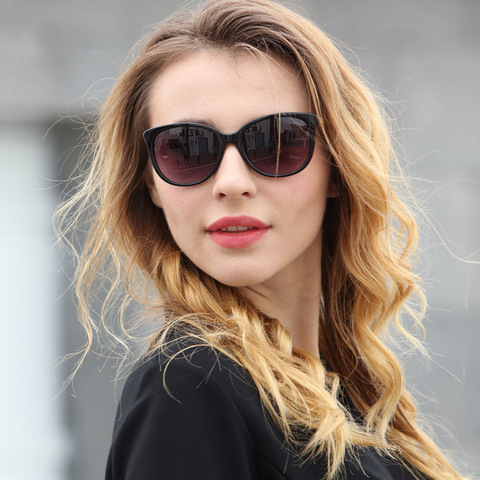 LongKeeper-gafas de sol de lujo estilo ojo de gato para mujer, anteojos de sol femeninos de marca de diseñador, UV400 gafas de señora, 2022 ► Foto 1/6