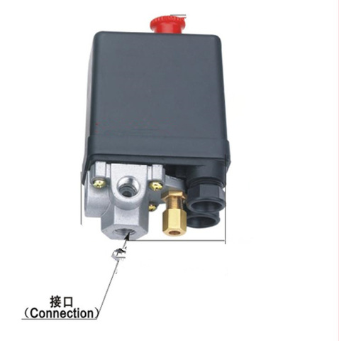 Válvula de Control de Interruptor de Presión Del Compresor de Aire pesado, alta calidad, 90-120psi, 4 puertos ► Foto 1/4