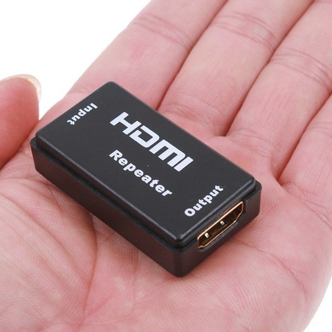 Mini repetidor extensor compatible con HDMI, amplificador compatible con HDMI, 130 pies, 40M, Full HD, 1,65 Gbps, 1080p ► Foto 1/3