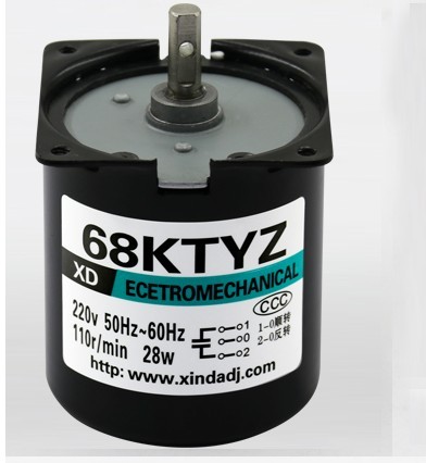 68 KTYZ motor de CA 220 V 2,5 rpm-110 rpm motor velocidad lenta máquina 28 W imán permanente motor síncrono motor pequeño ► Foto 1/6