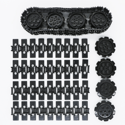 Technic MOC Caterpillar Track bloques de construcción Digger excavadora tanque rueda accesorio ladrillo juguete Compatible LegoINGlys Technic parte ► Foto 1/5