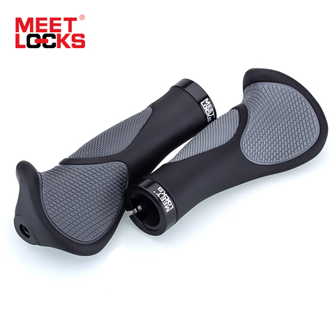 MEETLOCKS MTB, empuñaduras de manillar de bicicleta, piezas de bicicleta, manillar de bicicleta, accesorios de bicicleta de montaña, piezas de bicicleta de goma, 1 par ► Foto 1/6