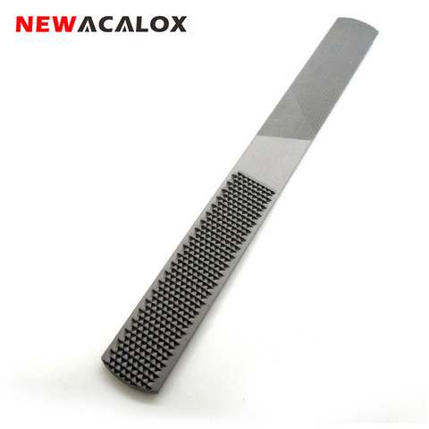 NEWACALOX-aguja de llenado redondo de aleación de doble corte, Mitad plana cuadrada, Microtech, carpintería, 4 en 1, limas de tallado de madera ► Foto 1/6