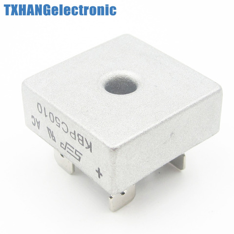 2 uds 50A 1000V caja metálica de fase única rectificador de puente de diodo KBPC5010 ► Foto 1/2