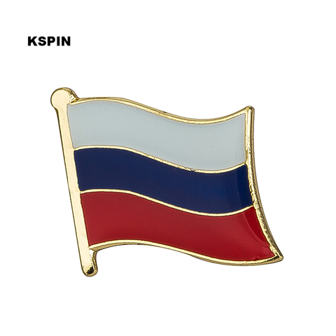 Rusia bandera pin, pin de solapa de placa de metal placa mochila icono decoración broche 1 piezas KS-0054 ► Foto 1/6